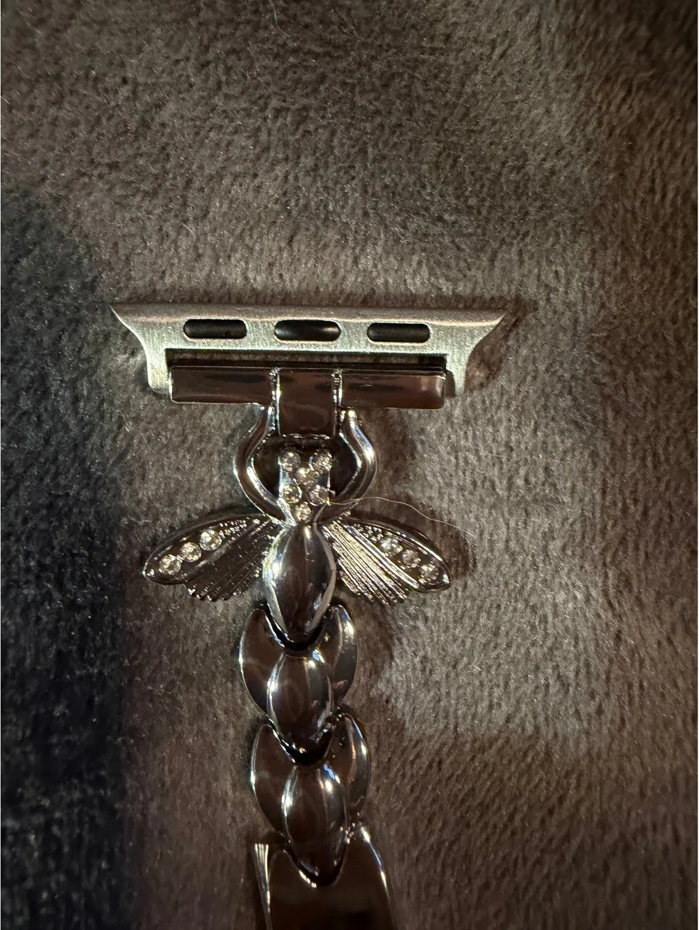Silver Bee Charm Apple Watch Ban